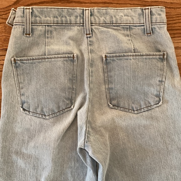 J Crew light wash wide leg crop jeans - Picture 4 of 6